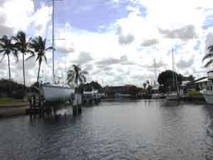 Even the sailboats can be put on a lift behind your home.